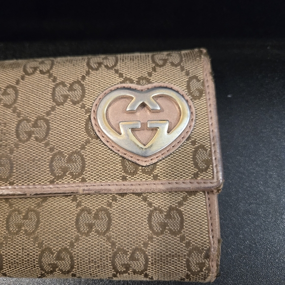 Gucci Lovely Heart GG Canvas Continental Long Wallet - Picture 3 of 12